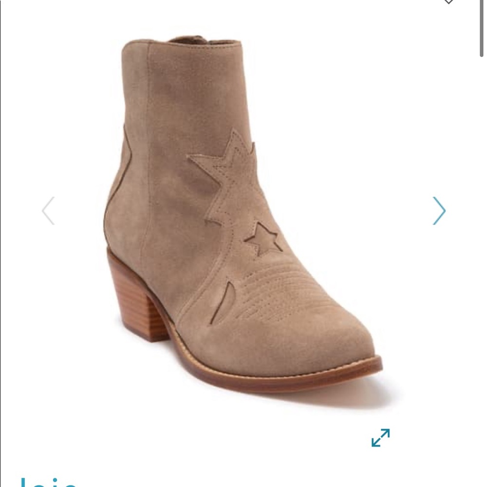 NWOT Joie Perpetua Suede Western Ankle Bootie